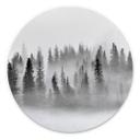 Wandcirkel Xu - Foggy Forest
