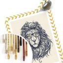 Poster – "Nerdy Lion"