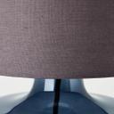 Tischleuchte Jana, blau, 57 x 29,8 cm, Textil Tischleuchte