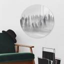 Tableau sur verre Xu - Foggy Forest