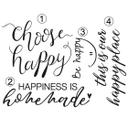 Wallsticker -  Slogan -  Happy