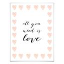 Póster de Confetti & Cream - All you need is love (Todo lo que necesitas es amor)