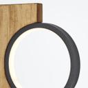 Tischleuchte Elena, braun, 50,4 x 25 cm, Holz LED-Tischleuchte, dimmbar