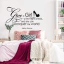 Sticker mural - Give a girl the right shoes... 2