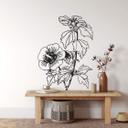 Muursticker Planten Silhouet