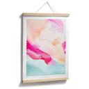 Póster Pinceladas Rosa y Turquesa - Haniff