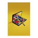 Póster de tela paleta de maquillaje al estilo de Piet Mondrian - Pozdniakov