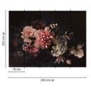 Designwalls non-woven tapet BlossomVariety lilje i pink og sort 