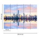 foto tapet designwalls i blå og grå non-woven tapet skyline New York New York 0