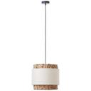 Pendelleuchte Till, braun, 140 x 35 cm, Textil Lampe