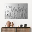 Geborsteld Alu-Dibond met goud-, zilver- & kopereffect - Veldbloemen illustratie