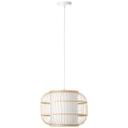 Pendelleuchte Charlie, braun, 150 x 40 cm, Bambus Pendellampe