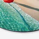 Tableau sur alu-Dibond rond Ambra - Au bord de la mer