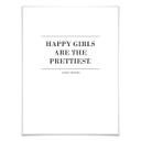 Póster Audrey Hepburn - Las chicas felices son las más guapas 02