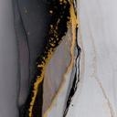 Abstracte compositie Fotobehang in goud en grijs - Shelest