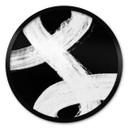 Póster redondo 1X Studio - juego de luces en blanco y negro