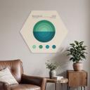 Hexagon Dibond Bauhaus Mavi Daire - Tunaboylu