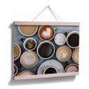 Variaciones de café en póster