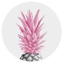 Sticker Mural 1X Studio - Pink Pineapple