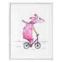 Poster Hagenmeyer - Lama avec le vélo