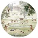 Fototapet - Rundt Kikki Belle - Skov sjov - vliesetapet/selvklæbende non-woven tapet