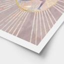 Plakat Yoga solhilsen pink | rosa guld - Manovski