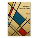 Billede med guldeffekt Retro Bauhaus-udstilling 1923 - Retrodrome – print på aluminium (Alu-Dibond)
