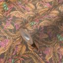 tapet med junglemotiv brun beige - non-woven tapet med blomster i blå lilla