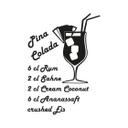 Sticker mural - Pina Colada