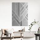 Geborsteld Alu-Dibond met goud-, zilver- & kopereffect - Art deco gouden geometrie - Fredriksson