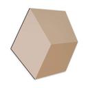 3D Hexagon Alu-Dibond - Brun