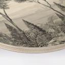 Houten Wanddecoratie Idyllisch plantenlandschap - Ms Tiff - Rond