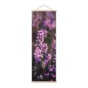 Póster de tela floral - Flor de brezo púrpura con luz cálida - Annie - Panorama