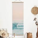 Póster de tela El mar azul se encuentra con el cielo rosa en Grecia - Sisi & Seb - Panorama