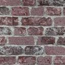Anaglypta® Brick Baker Street papier peint intissé aspect brique vintage rouge, gris
