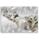 Canvasbillede, Palme blade abstrakt 3D