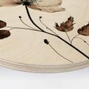 Cuadro de madera de flores secas en crema - Redondo - Treechild