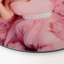 Tableau en alu Dibond - Robe rose - Rond