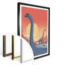 Plakat - Braun - Brachiosaurus