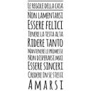 Sticker mural - Regole della casa 2