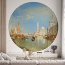Fototapet Turner - Venedig, Dogana og S. Giorgio Maggiore - Rund - vliesetapet/selvklæbende non-wove