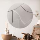 Vinilo decorativo Estructuras abstractas en beige suave - Böhmer - Redondo