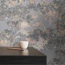 non-woven tapet med træer beige grå - akvarel tapet hvid