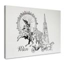 Lienzo Viena - Blanco y negro - Love your City 