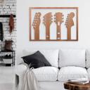 Decoración en madera instrumento musical - Clavijero de guitarra - Caoba