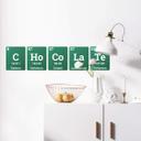 Sticker mural Chocolate - Mot avec le tableau périodique