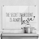 Stænkplade - The secret ingredient is always love