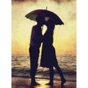 Fotomural de Amor al atardecer