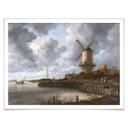 Póster van Ruisdael - El molino de viento de Wijk, cerca de Duurstede