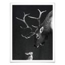 Póster Graves - Ciervo y conejo